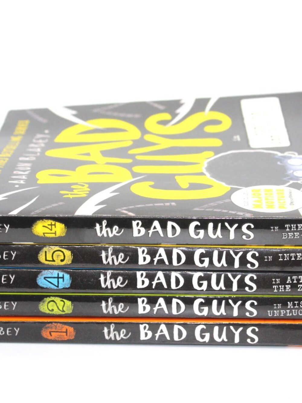 Lot of 5 The Bad Guys By Aaron Blabey Books 1-2, 4-5, 14 Paperback Scholastic